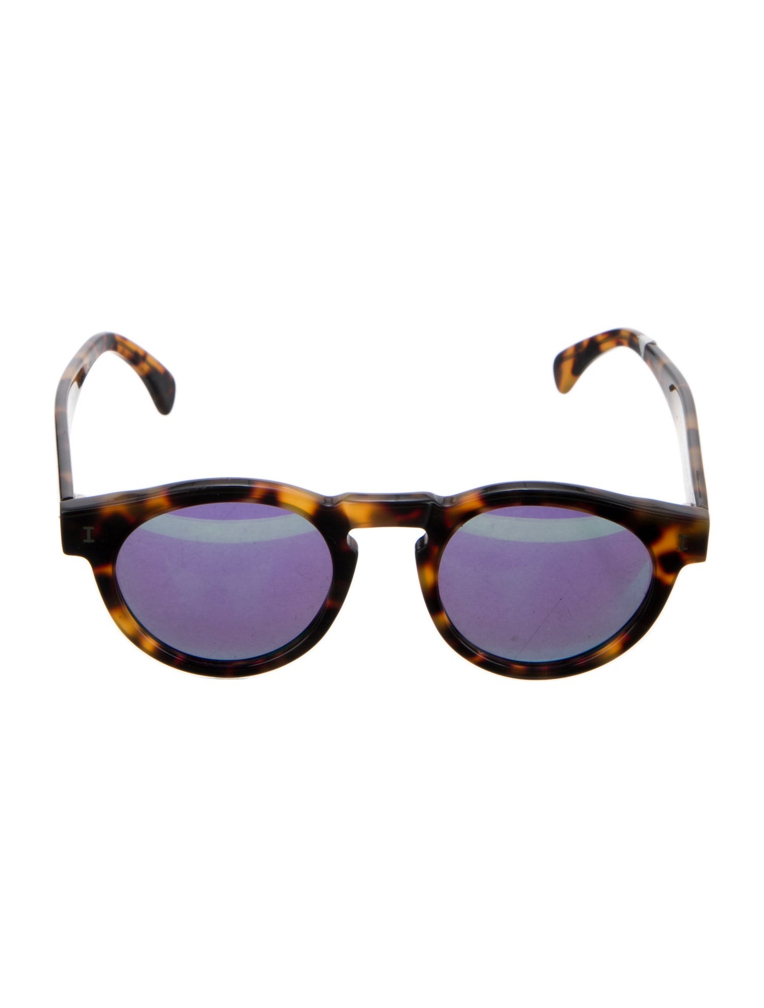 Illesteva Round Mirrored Sunglasses