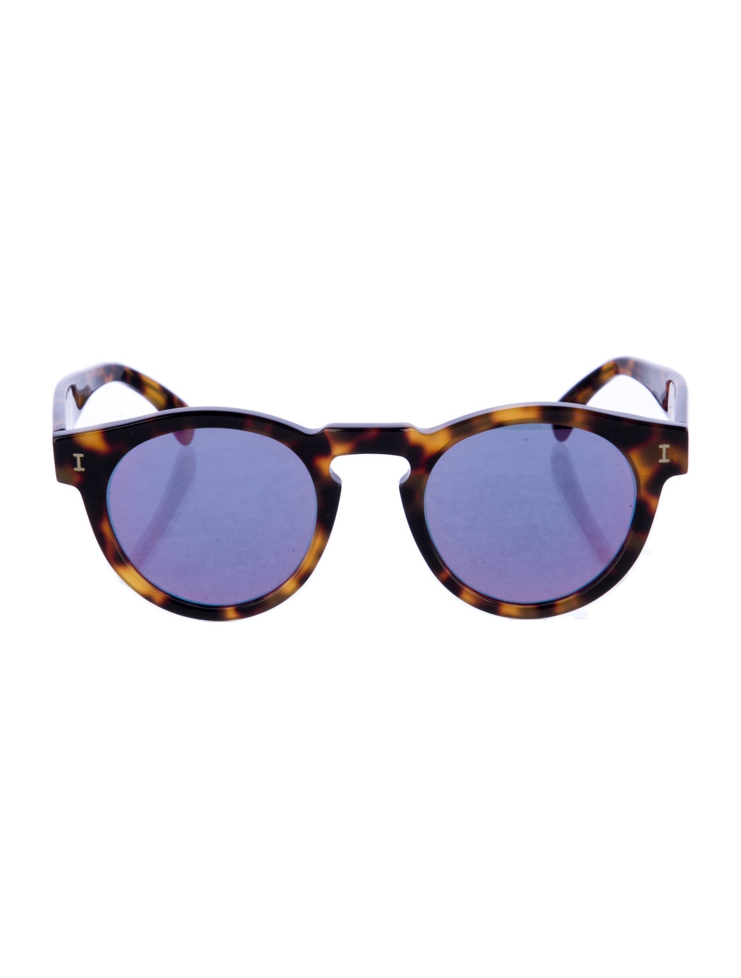 Illesteva Round Mirrored Sunglasses
