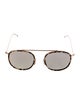 Illesteva Round Mirrored Sunglasses
