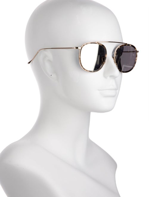 Illesteva Round Mirrored Sunglasses