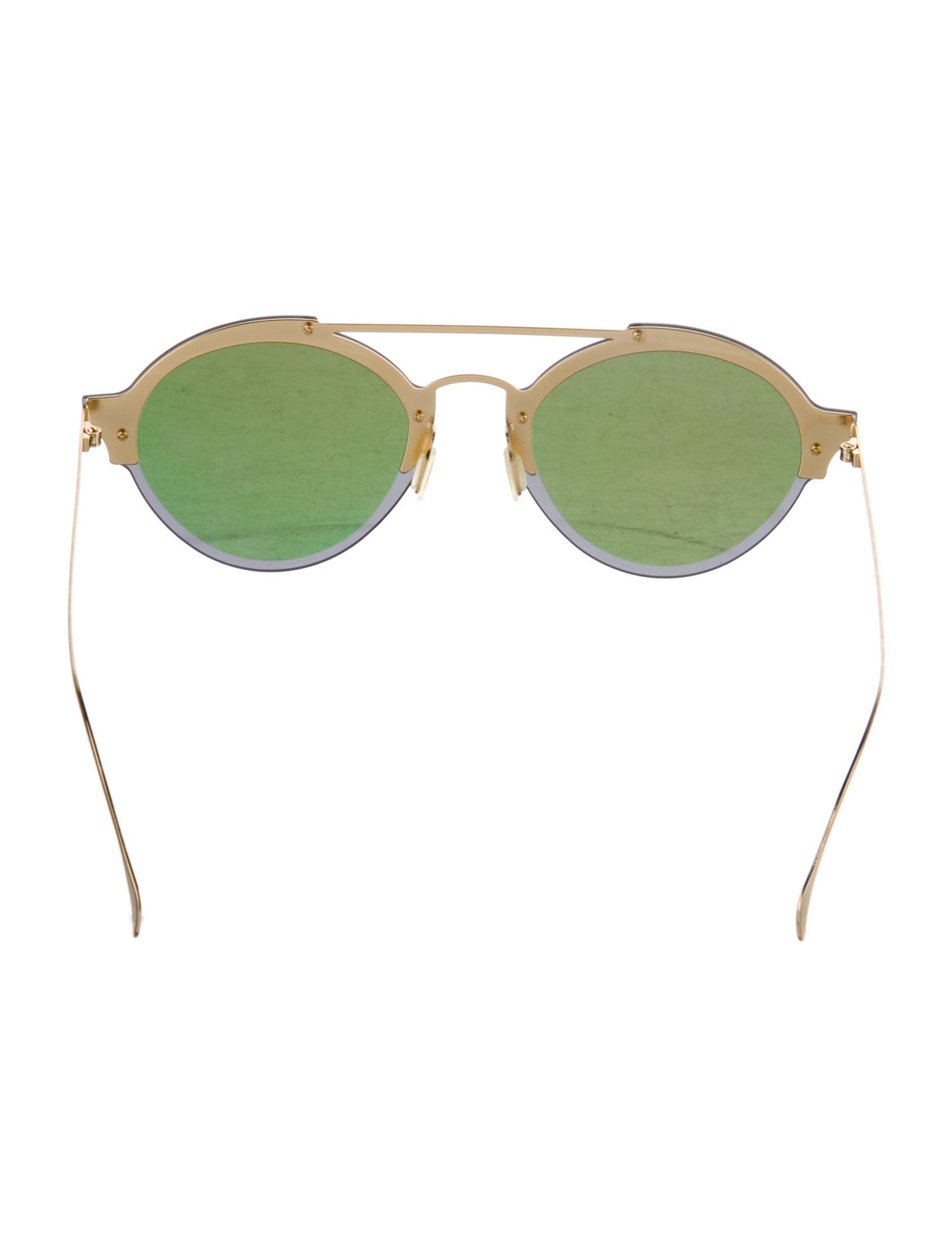 Illesteva Round Mirrored Sunglasses