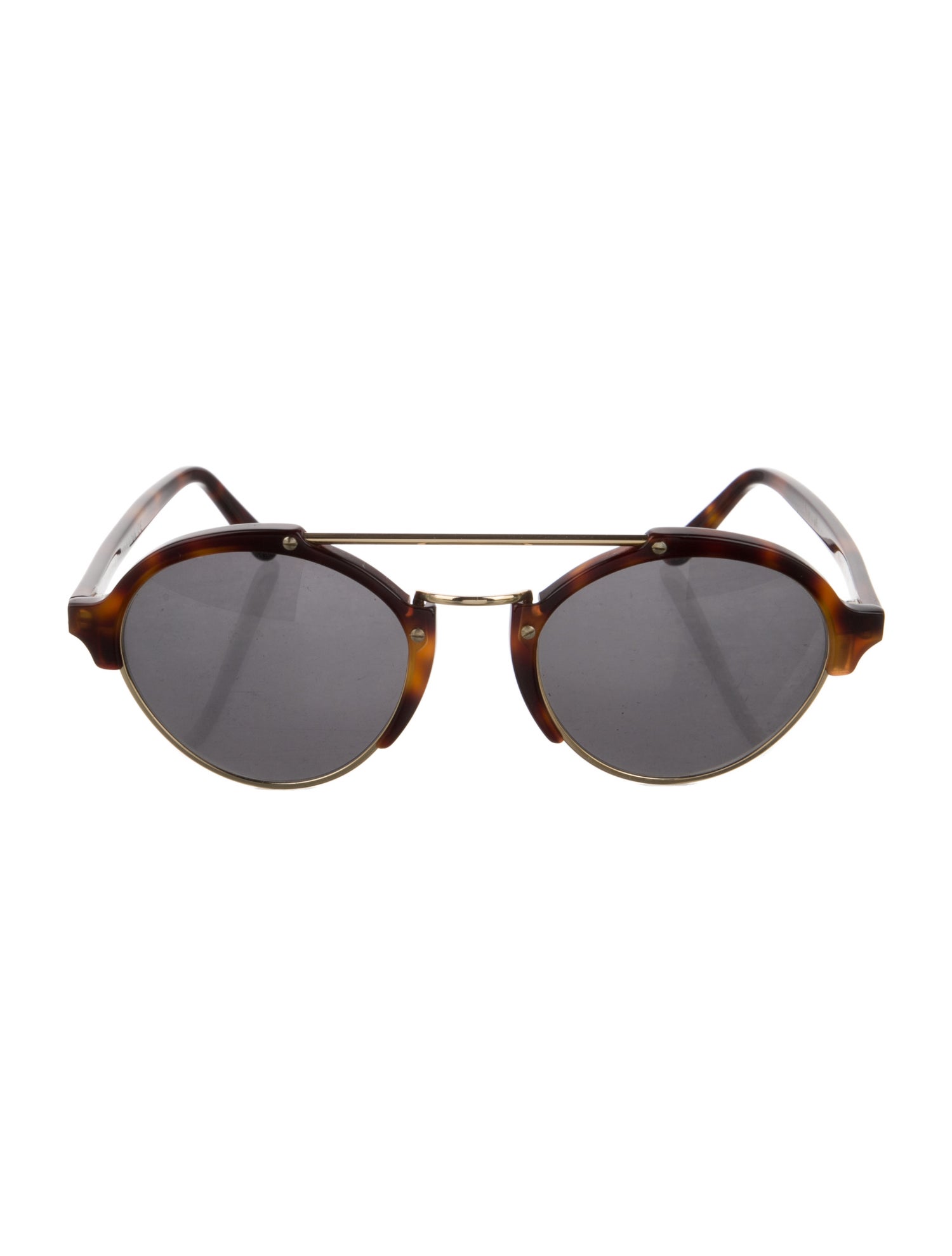 Illesteva Round Mirrored Sunglasses