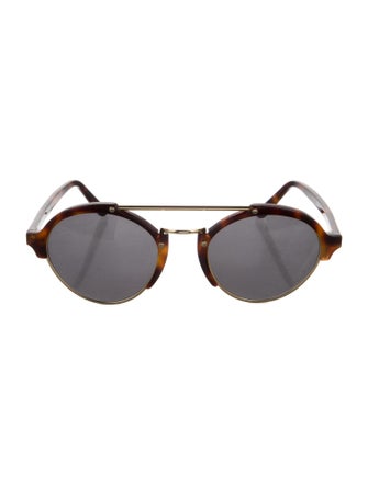 Illesteva Round Mirrored Sunglasses