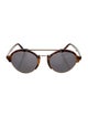 Illesteva Round Mirrored Sunglasses