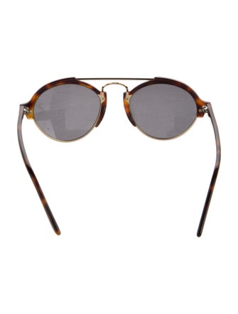 Illesteva Round Mirrored Sunglasses