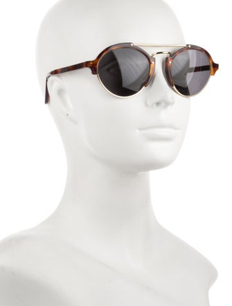 Illesteva Round Mirrored Sunglasses