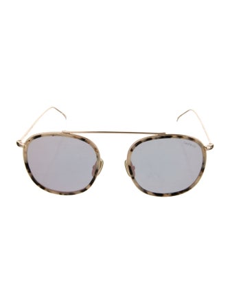 Illesteva Round Mirrored Sunglasses