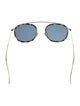 Illesteva Round Mirrored Sunglasses