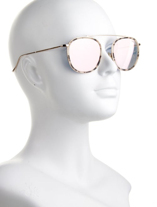 Illesteva Round Mirrored Sunglasses