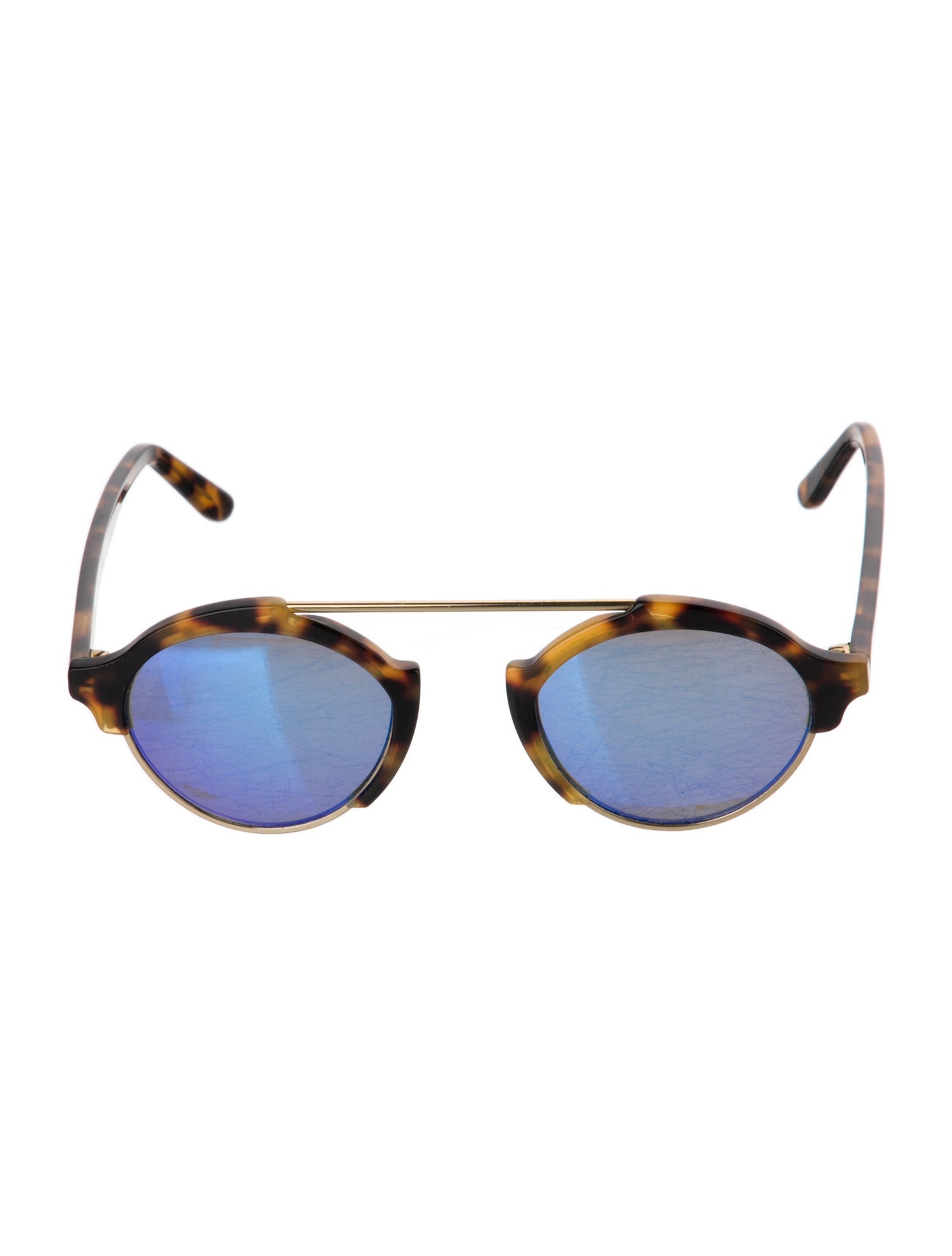 Illesteva Aviator Tinted Sunglasses