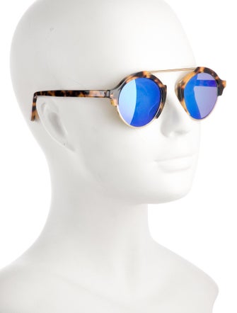 Illesteva Aviator Tinted Sunglasses