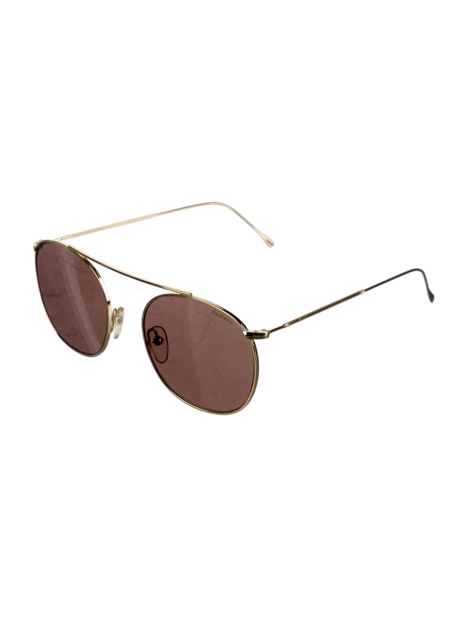 Illesteva Aviator Tinted Sunglasses