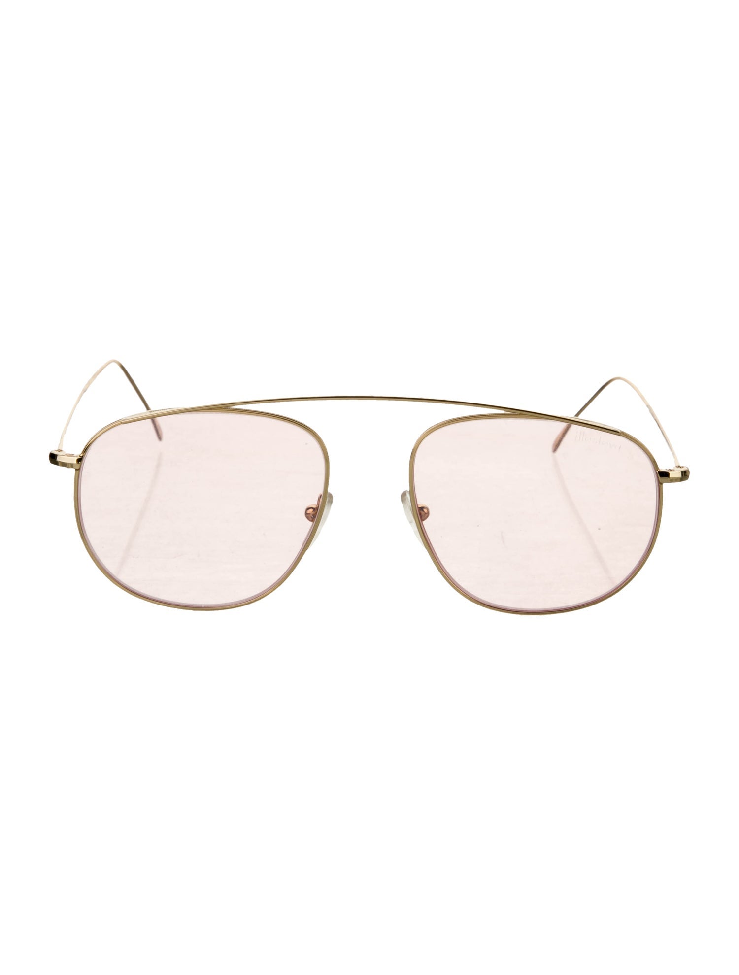 Illesteva Aviator Mirrored Sunglasses