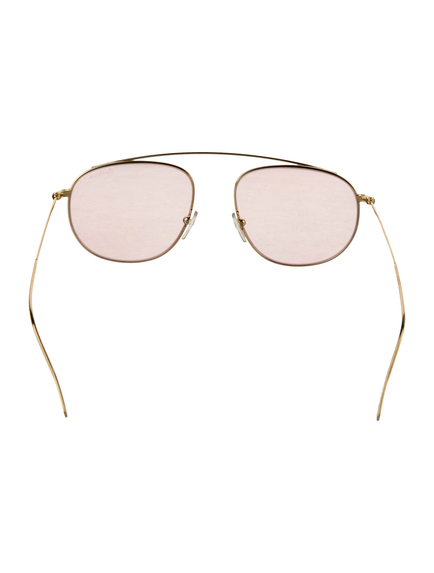 Illesteva Aviator Mirrored Sunglasses
