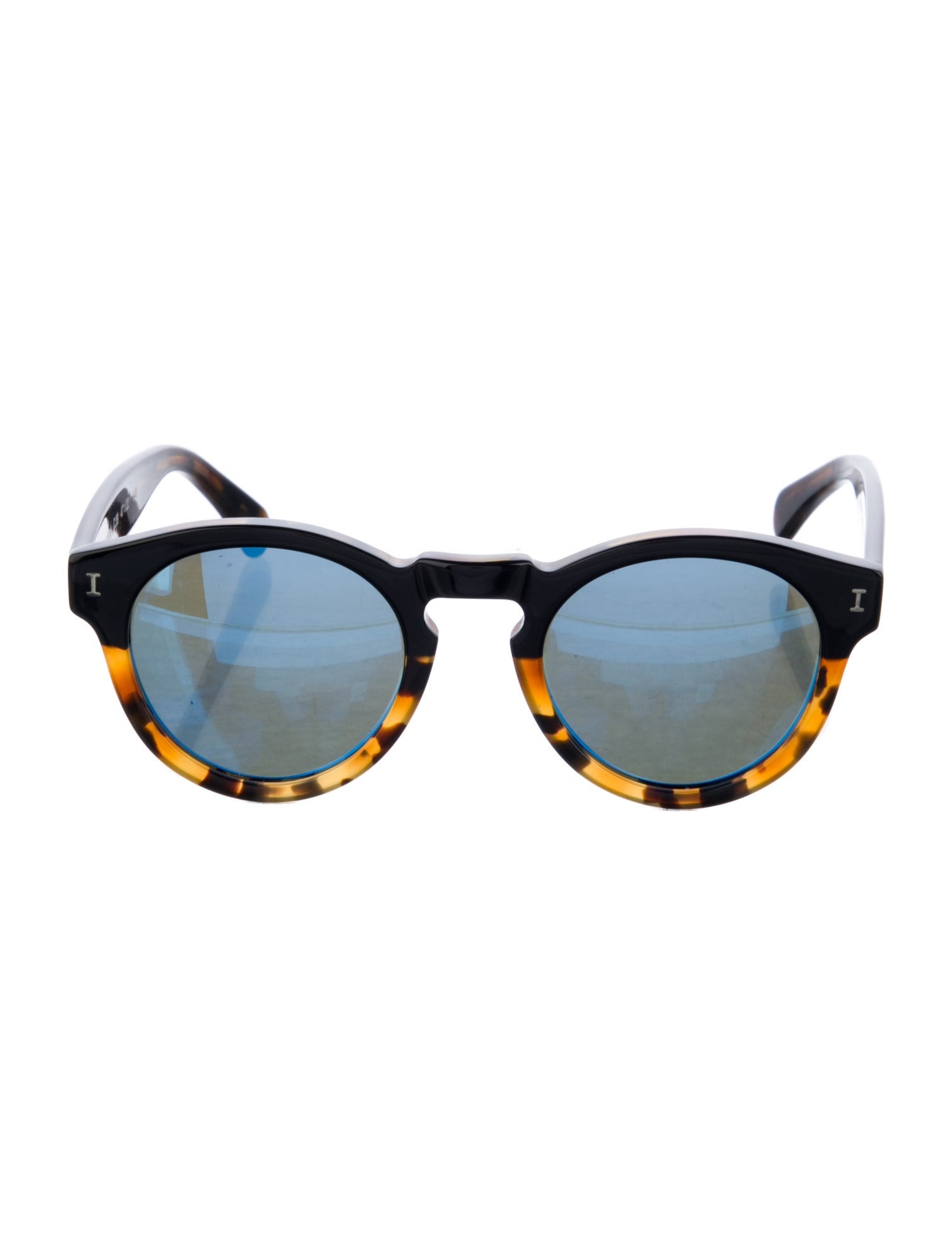 Illesteva Round Mirrored Sunglasses
