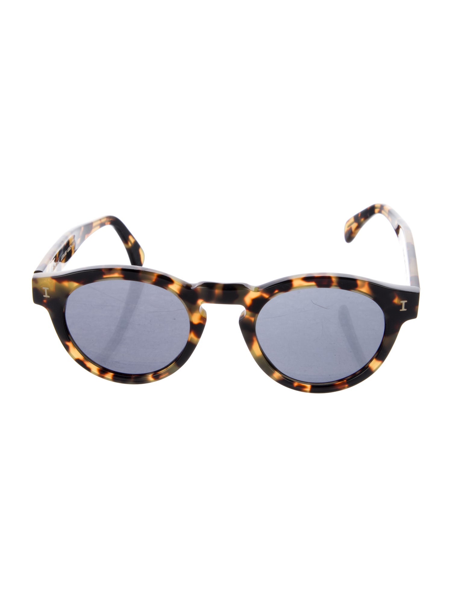 Illesteva Round Mirrored Sunglasses