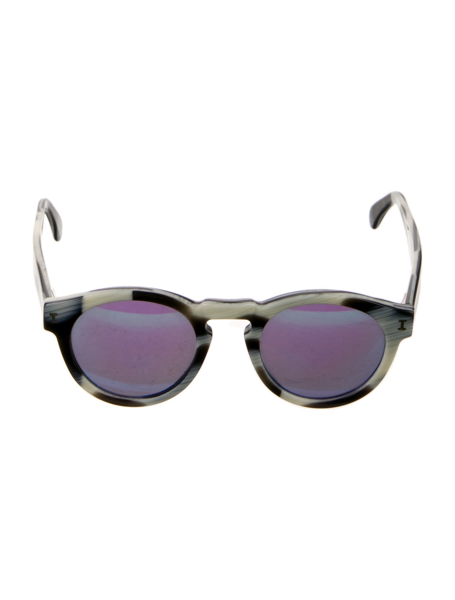 Illesteva Wayfarer Mirrored Sunglasses
