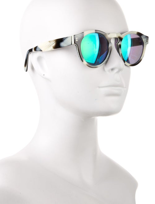 Illesteva Wayfarer Mirrored Sunglasses