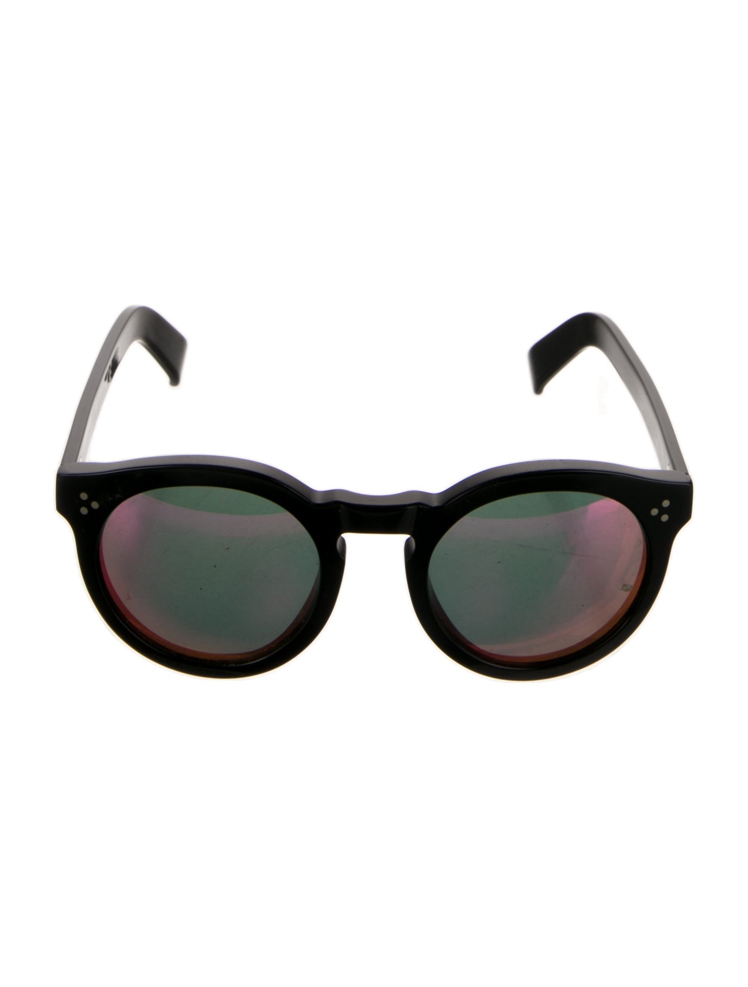 Illesteva Round Mirrored Sunglasses
