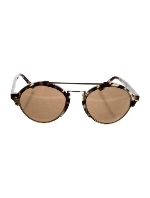 Illesteva Aviator Tinted Sunglasses
