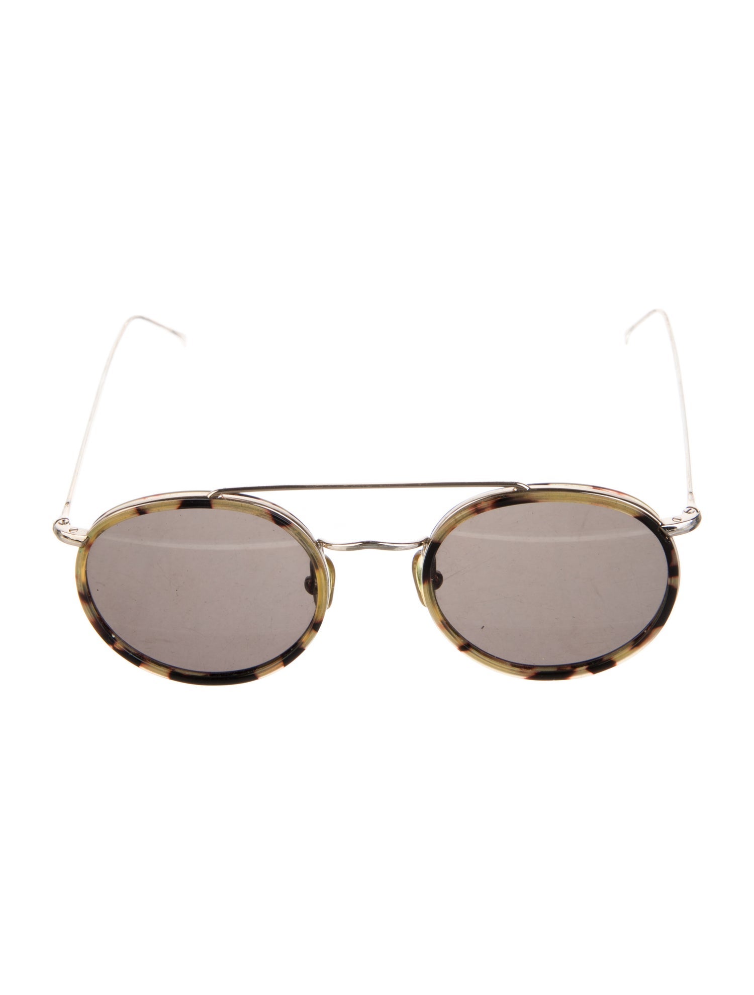 Illesteva Round Mirrored Sunglasses