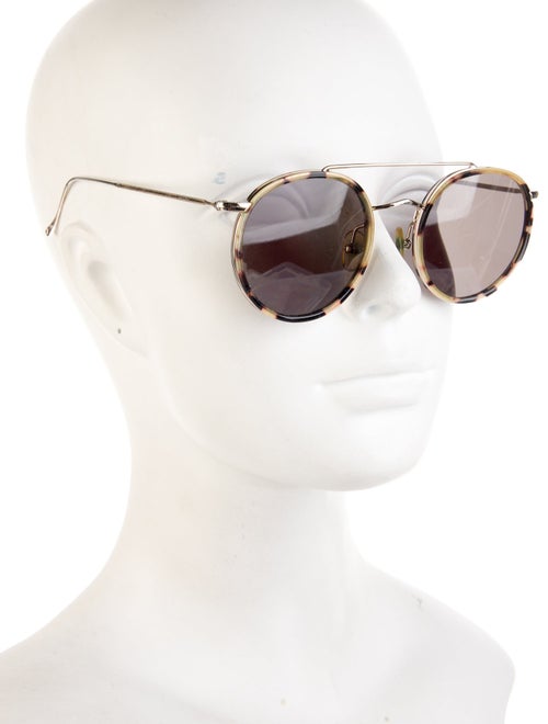 Illesteva Round Mirrored Sunglasses