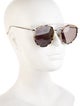 Illesteva Round Mirrored Sunglasses