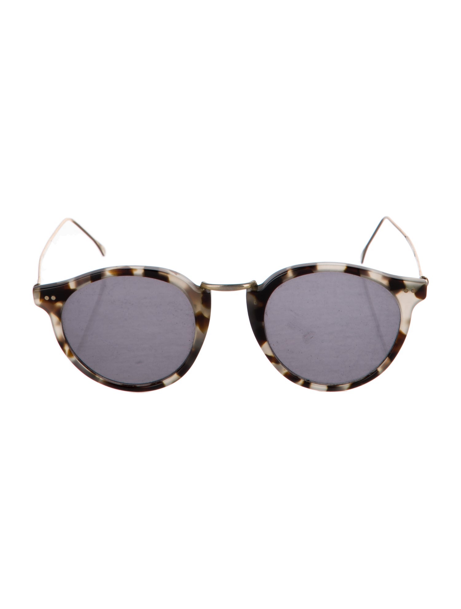 Illesteva Round Mirrored Sunglasses