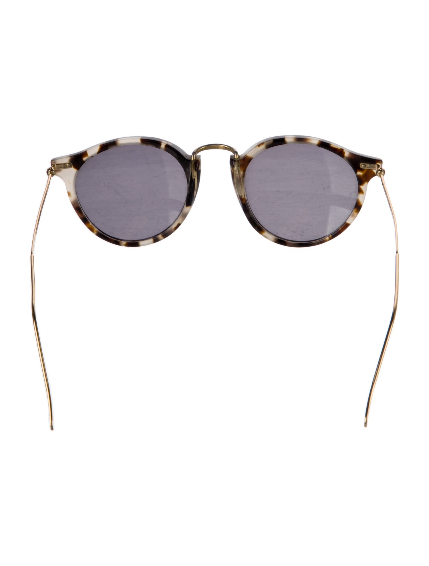 Illesteva Round Mirrored Sunglasses