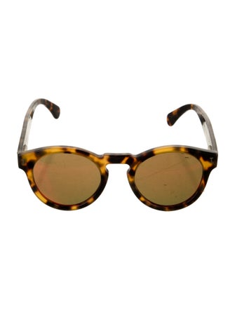 Illesteva Round Mirrored Sunglasses