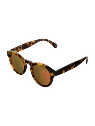 Illesteva Round Mirrored Sunglasses