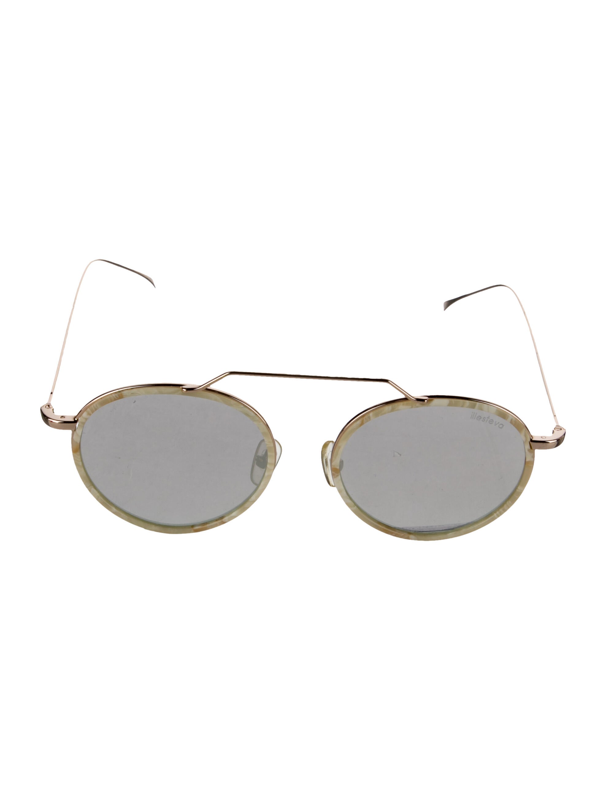 Illesteva Wynwood Ace Round Sunglasses