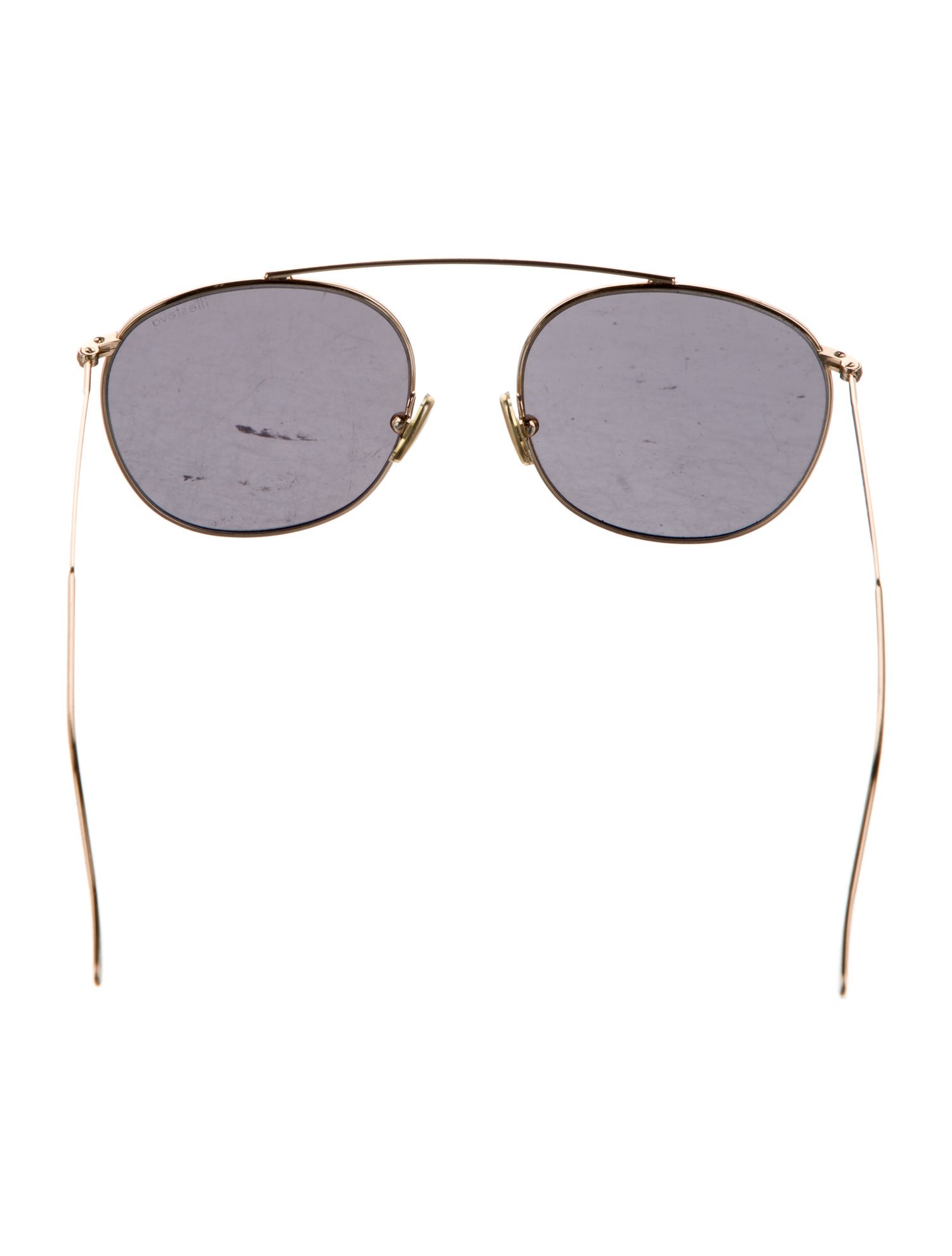 Illesteva Round Mirrored Sunglasses
