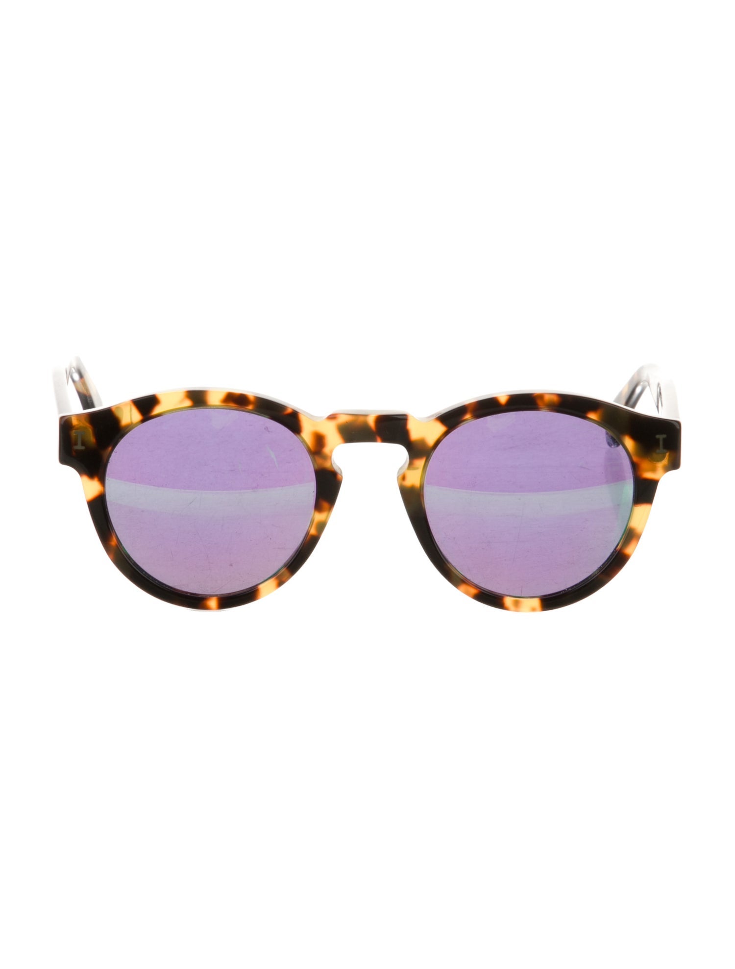 Illesteva Round Gradient Sunglasses