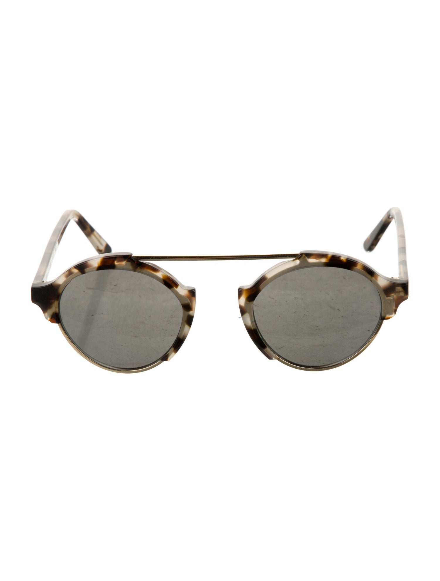Illesteva Aviator Mirrored Sunglasses