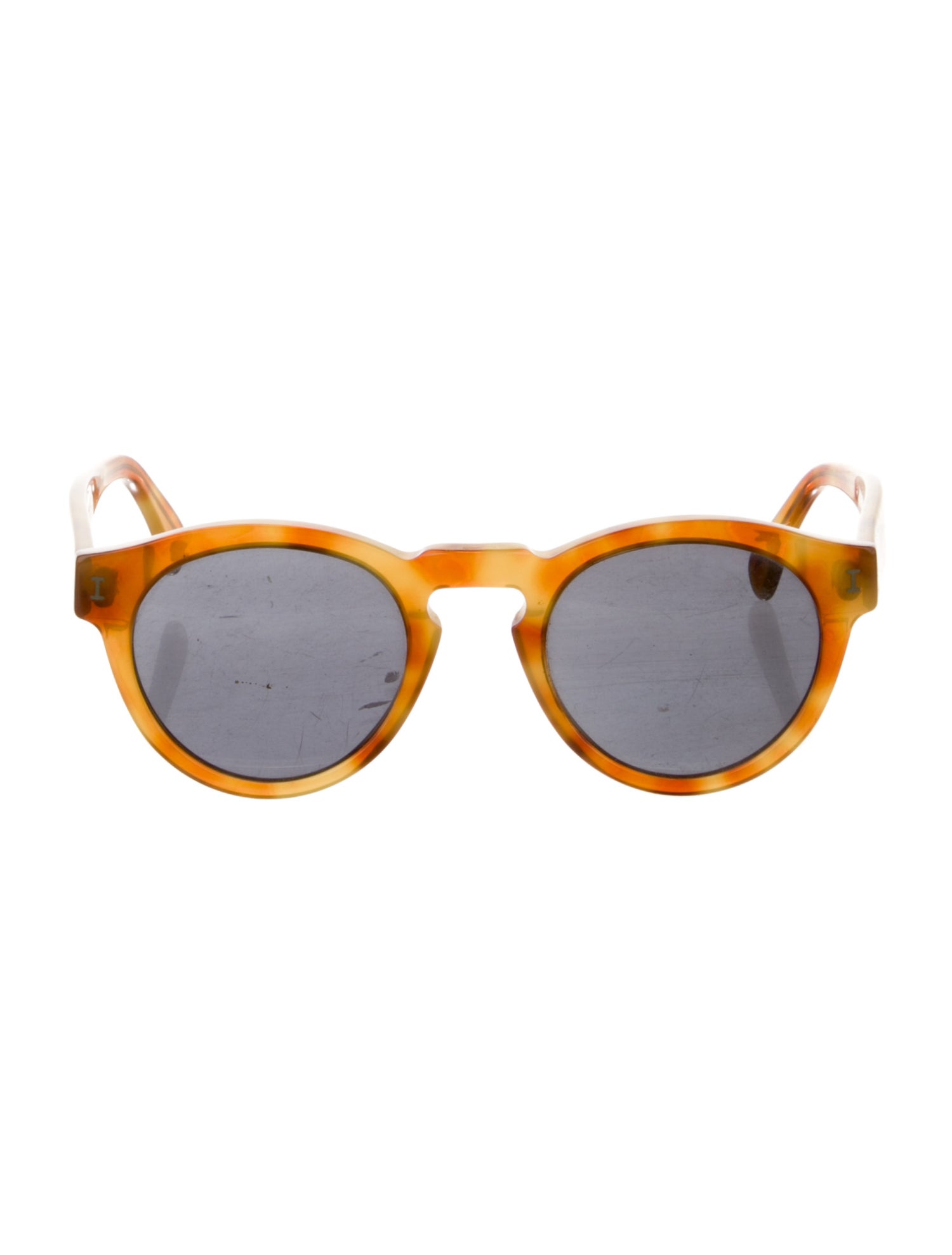 Illesteva Round Mirrored Sunglasses