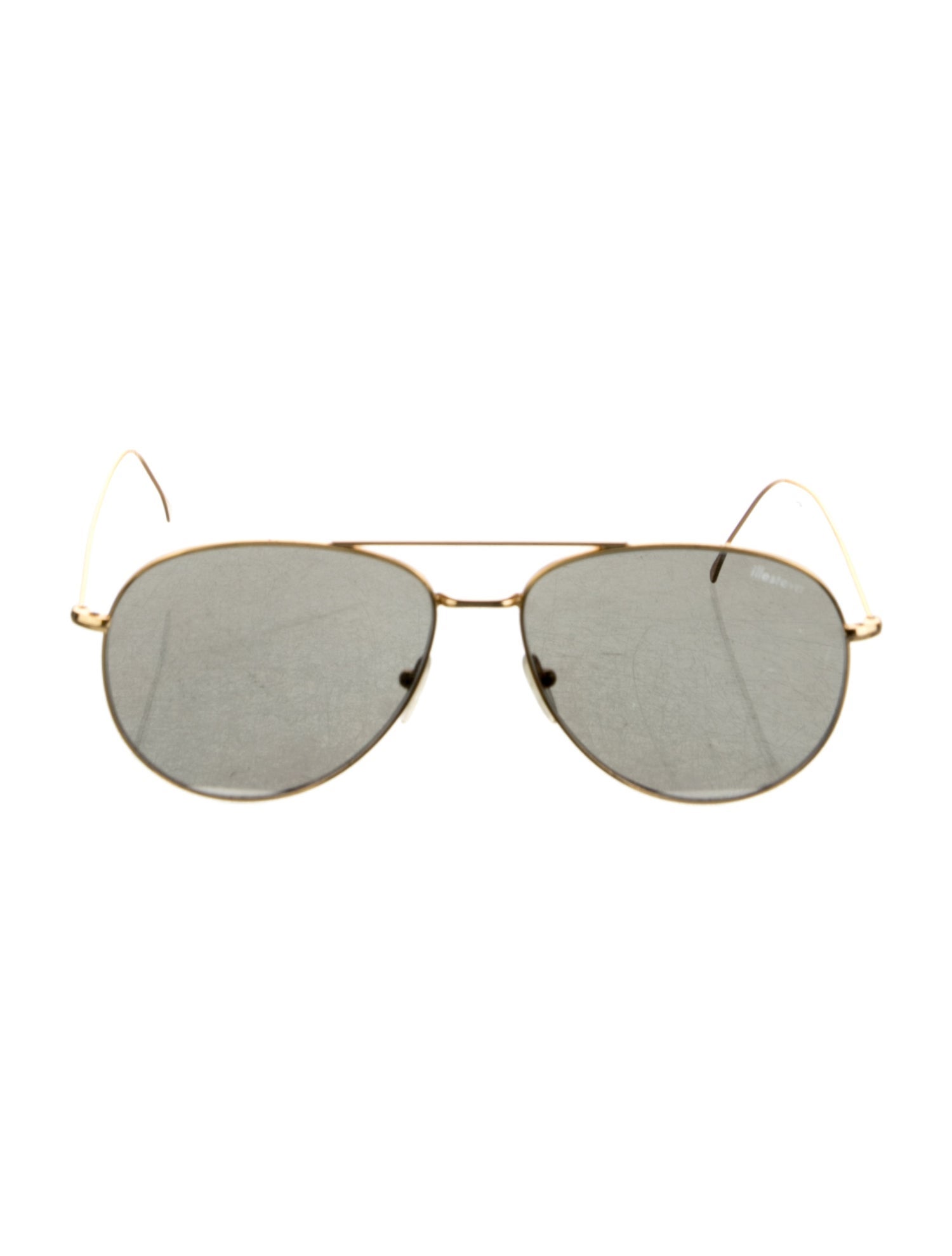 Illesteva Aviator Tinted Sunglasses