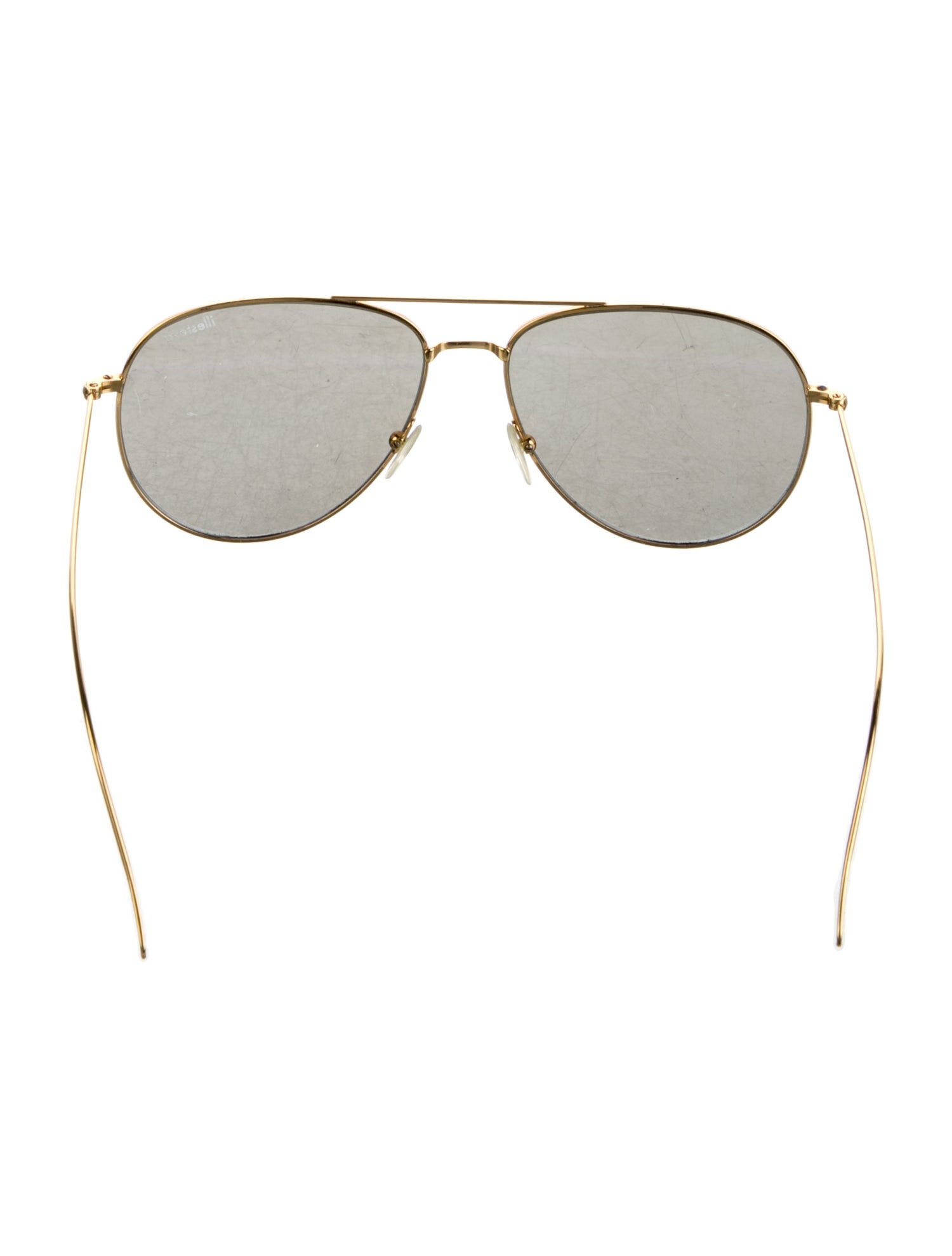 Illesteva Aviator Tinted Sunglasses