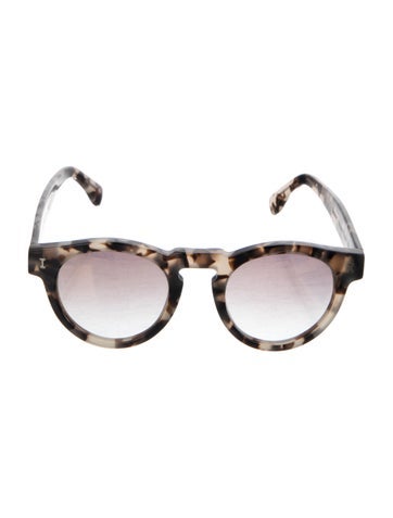 Pre-owned Illesteva Round Gradient Sunglasses In Neutral
