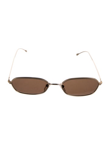 Pre-owned Illesteva Square Tinted Sunglasses In Brown