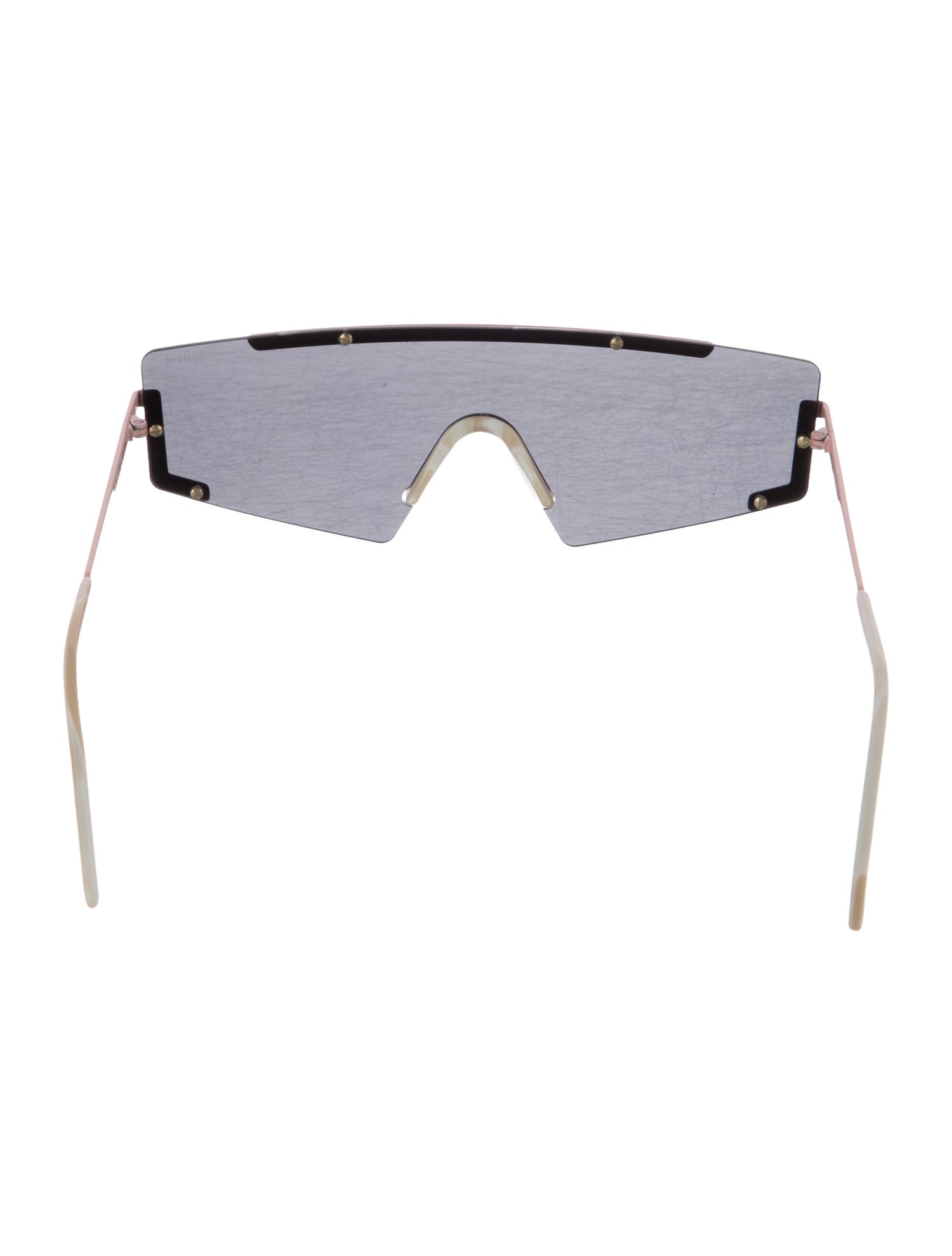 Illesteva Shield Mirrored Sunglasses