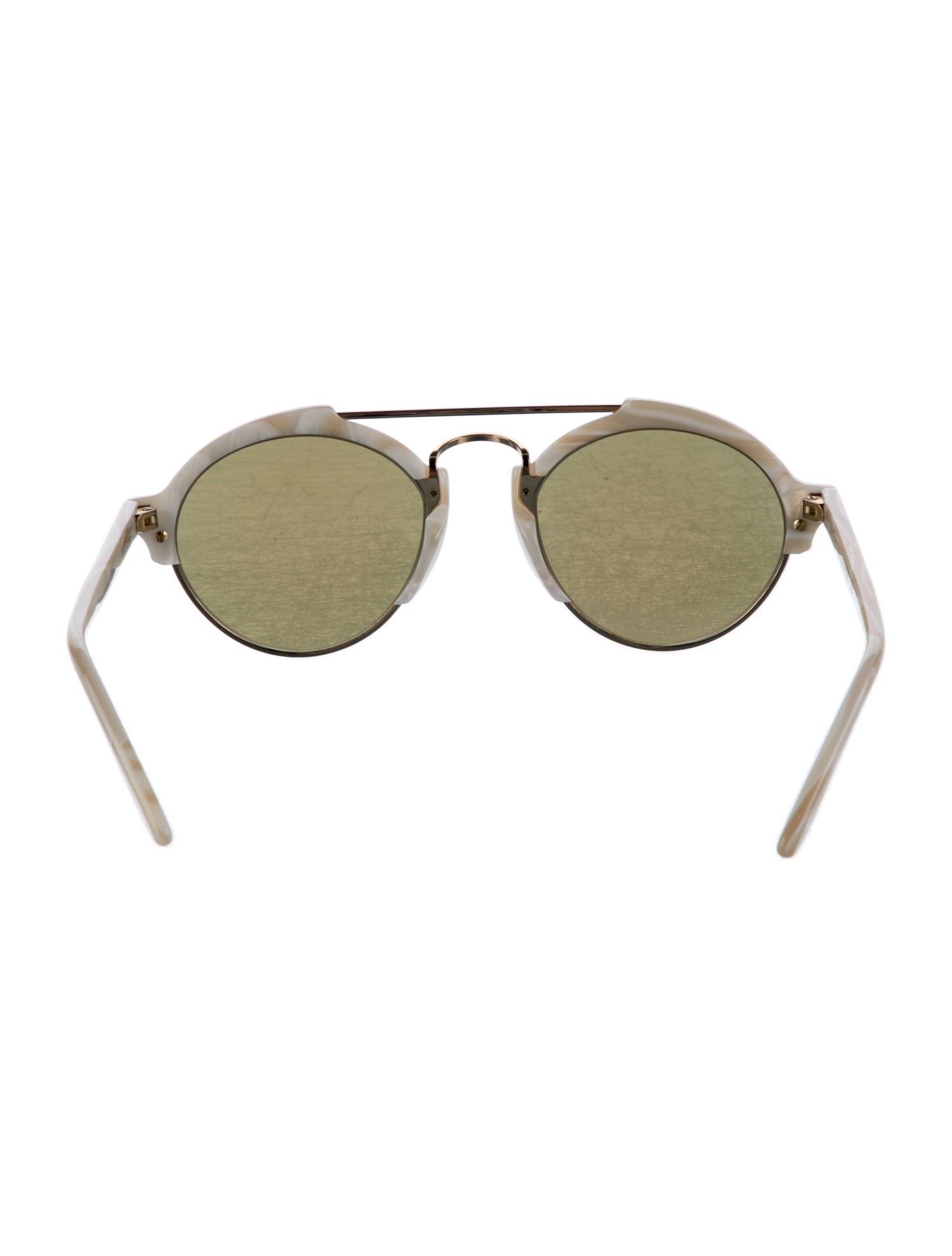 Illesteva Aviator Mirrored Sunglasses