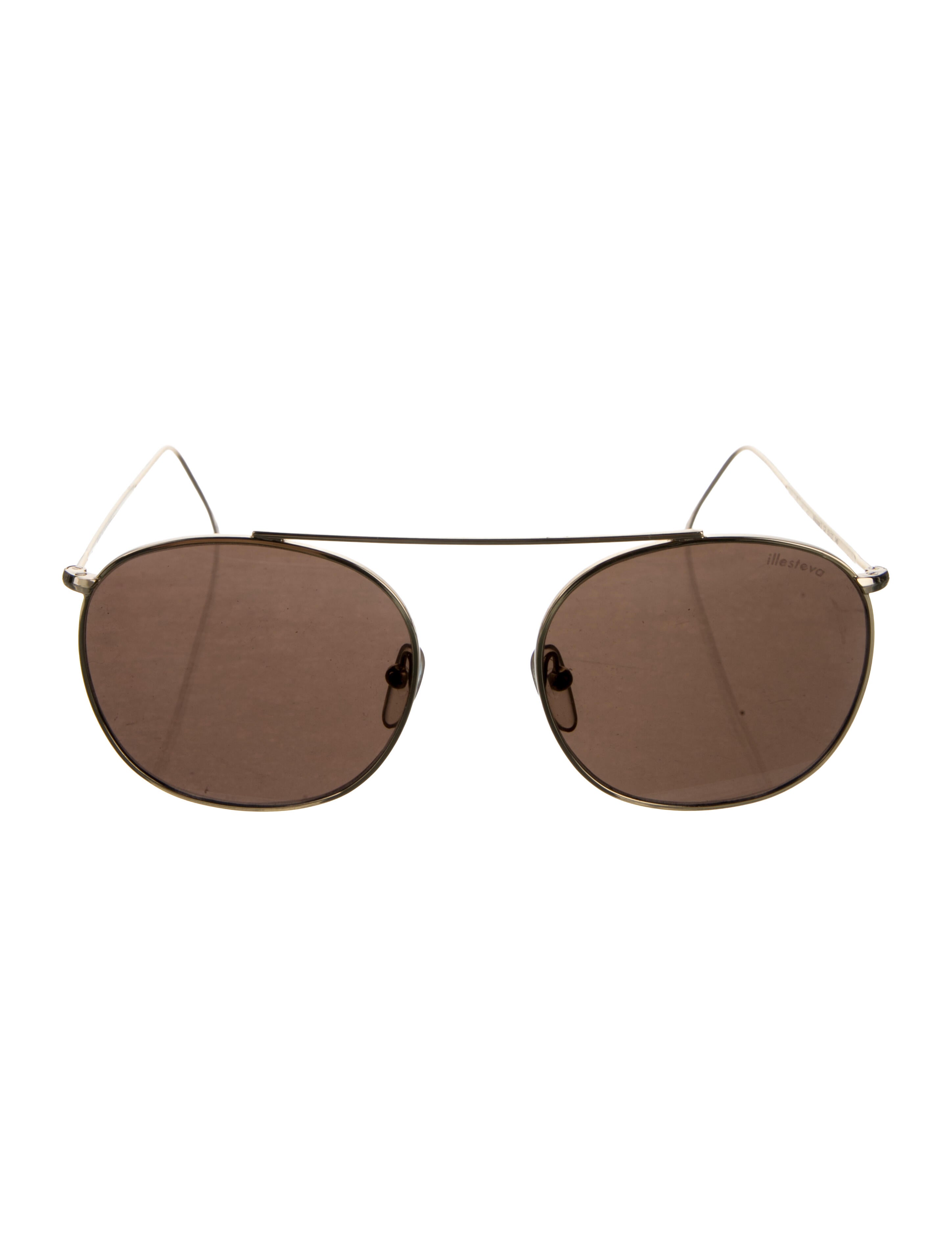 Illesteva Round Tinted Sunglasses