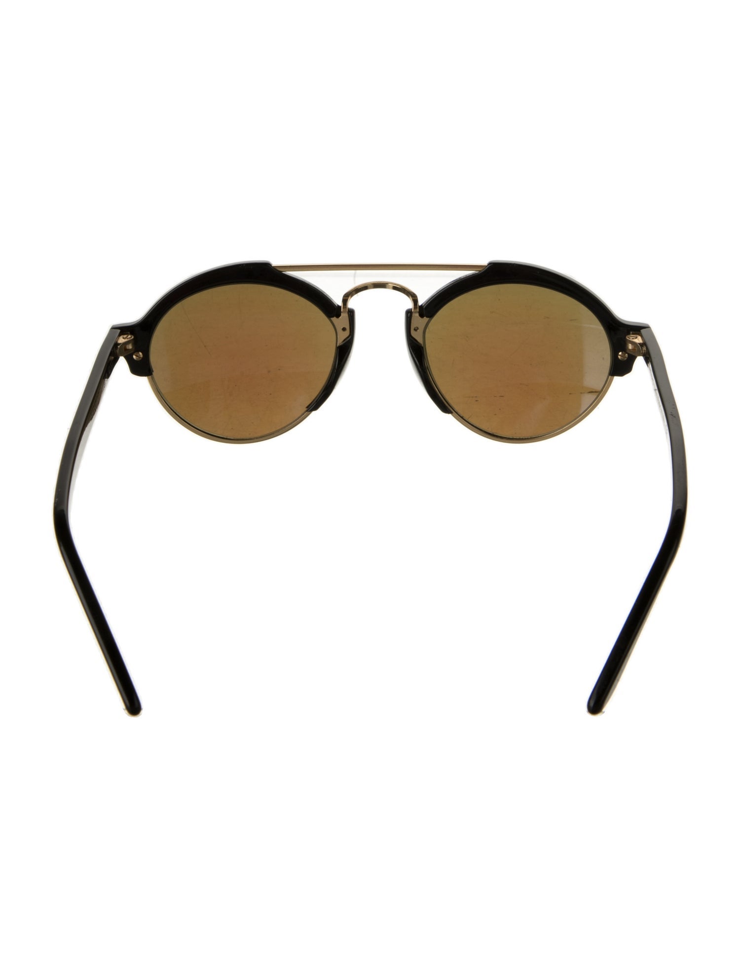 Illesteva Round Mirrored Sunglasses