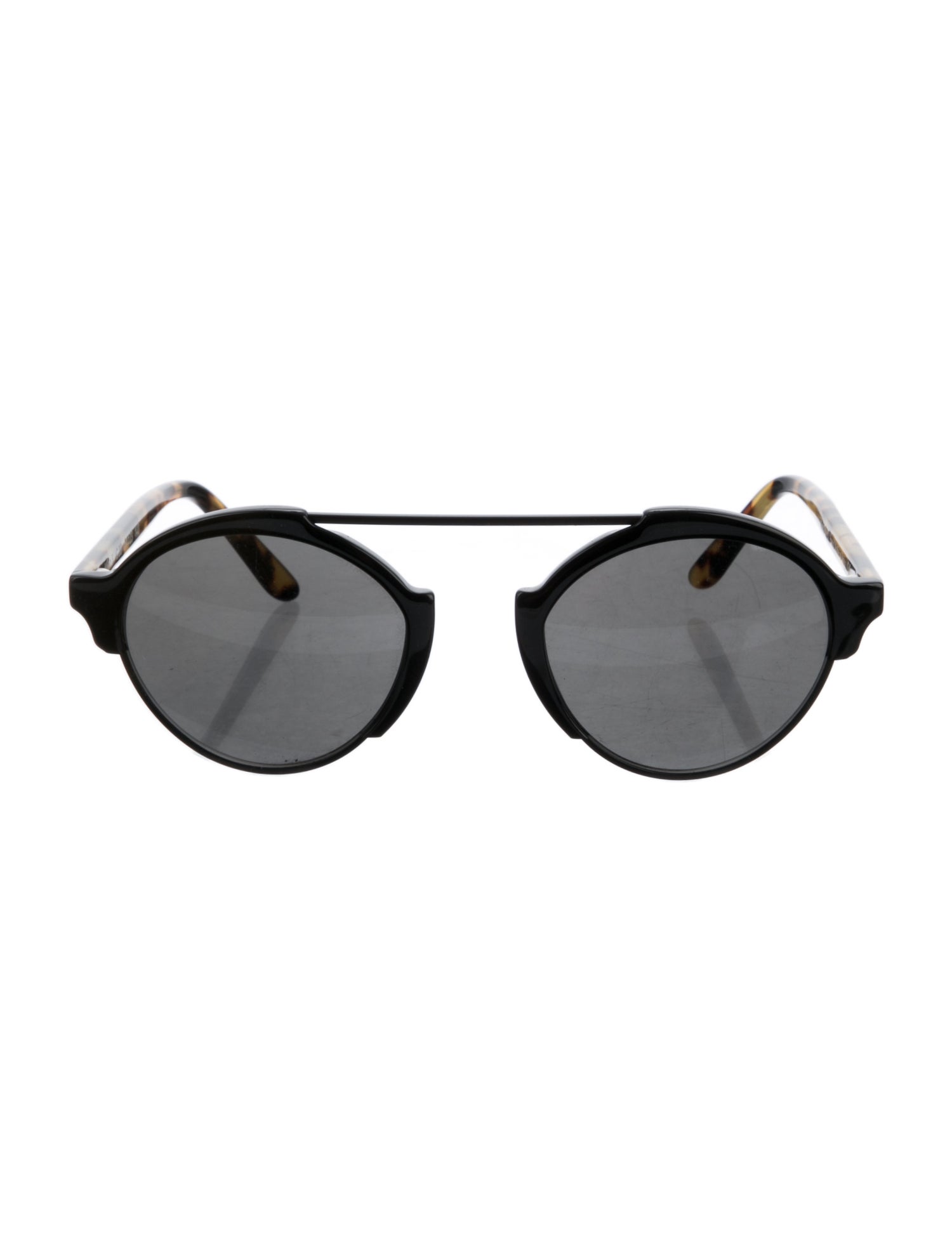 Illesteva Round Mirrored Sunglasses