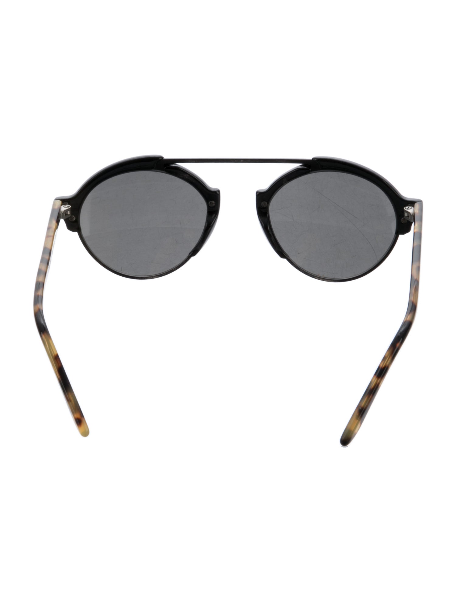 Illesteva Round Mirrored Sunglasses