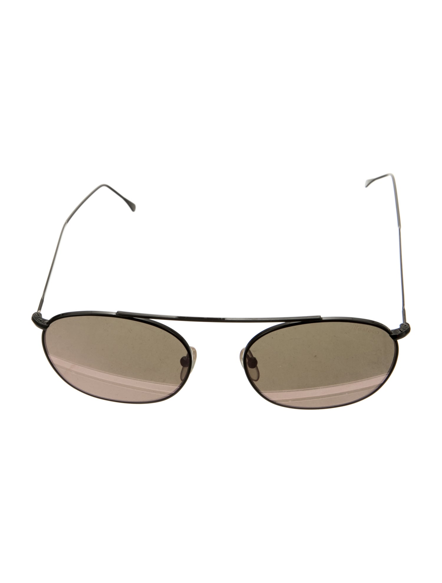 Illesteva Round Mirrored Sunglasses