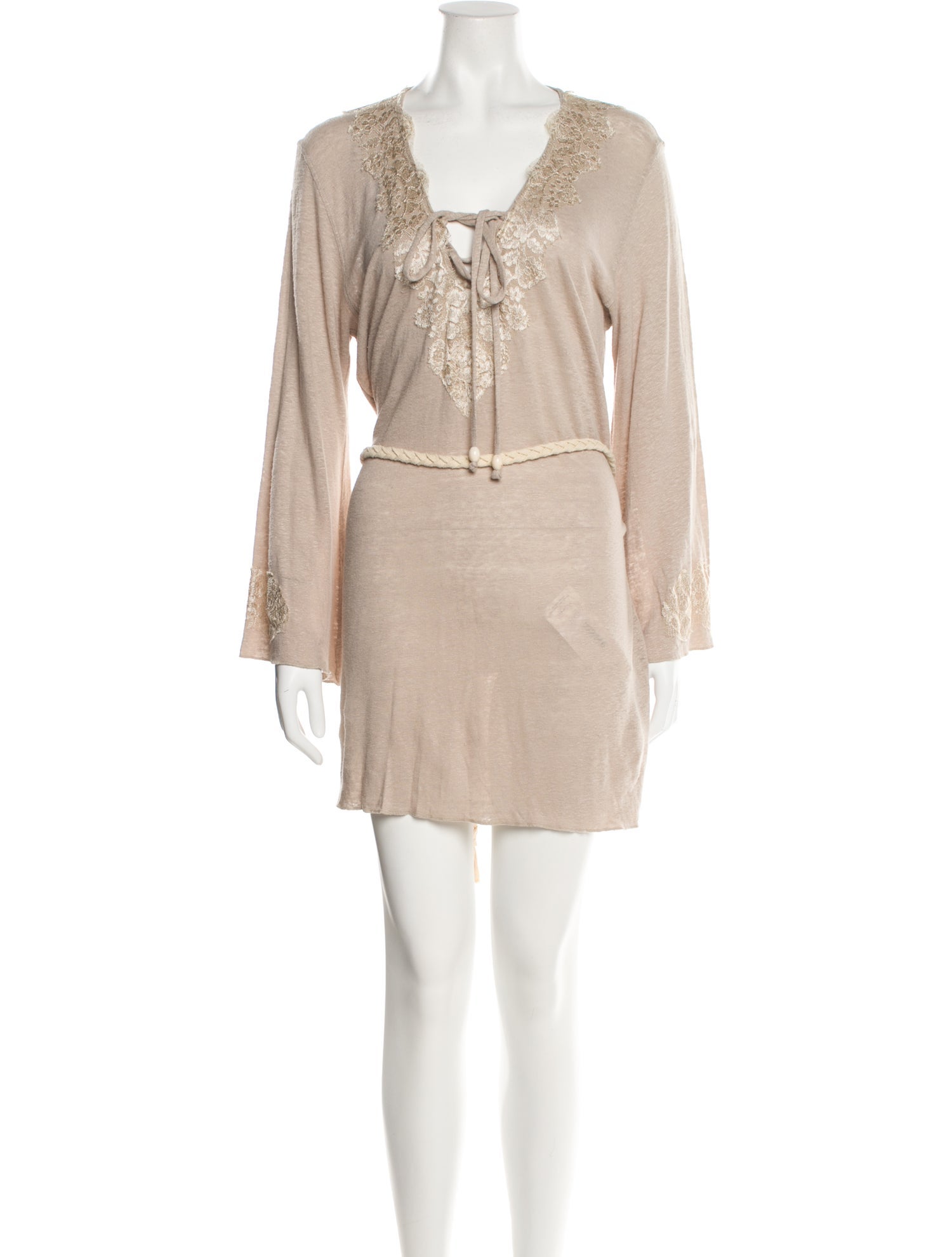 Vanita Rosa Linen Mini Dress