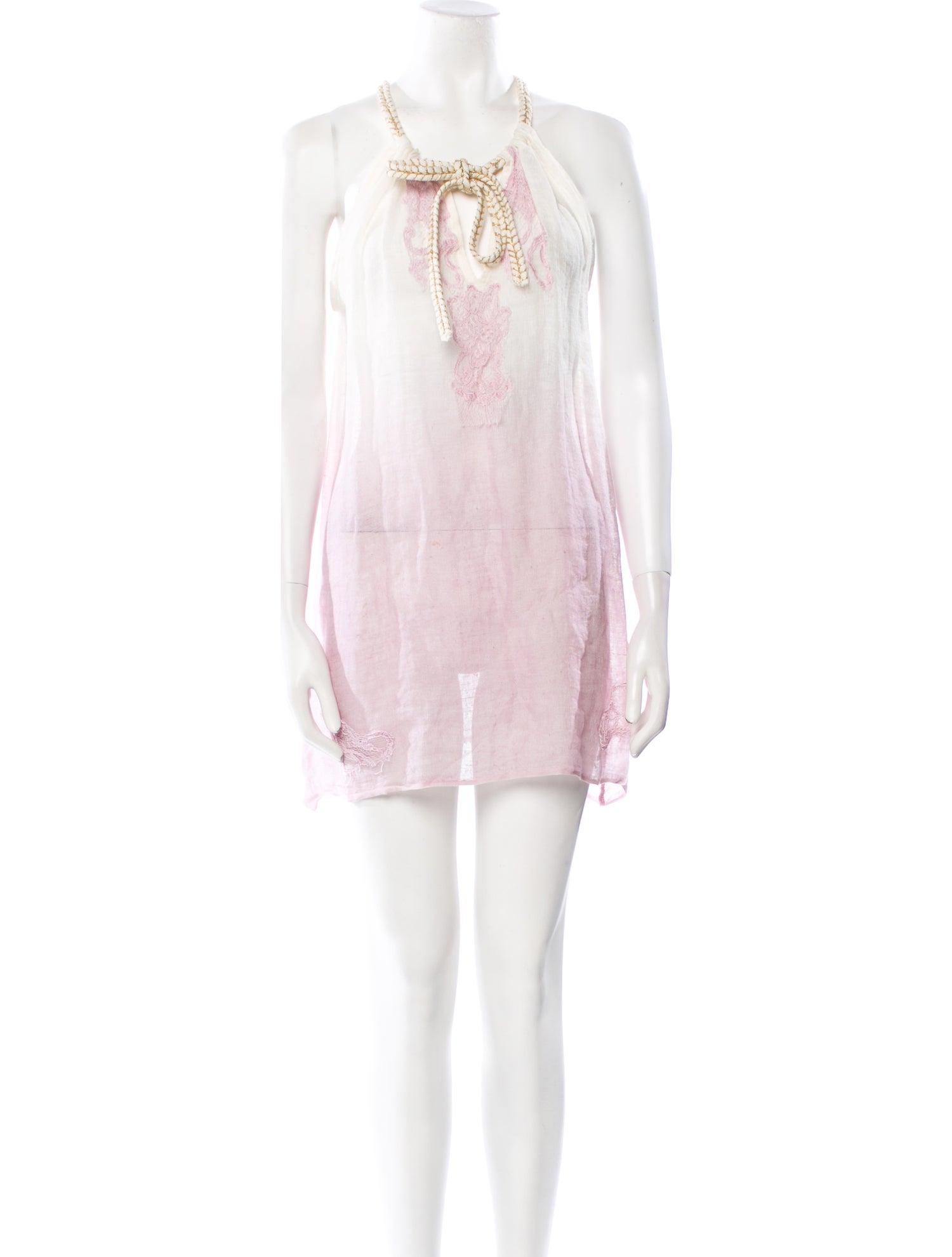 Vanita Rosa Linen Mini Dress