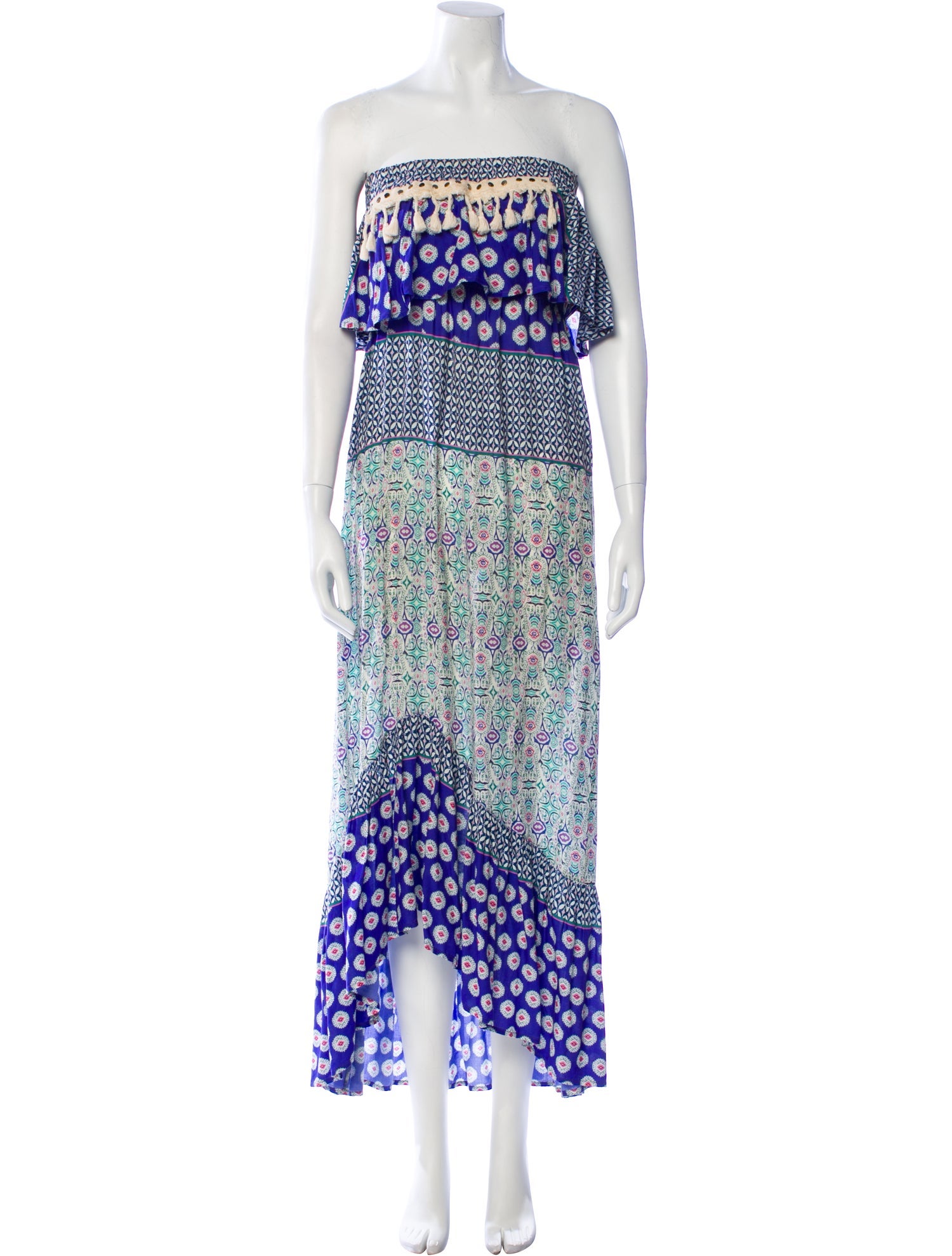 Vanita Rosa Printed Long Dress